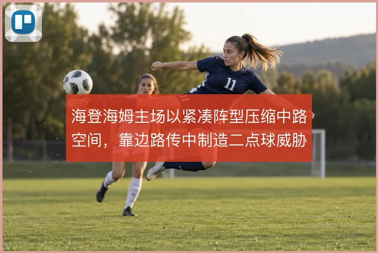 海登海姆主场以紧凑阵型压缩中路空间，靠边路传中制造二点球威胁